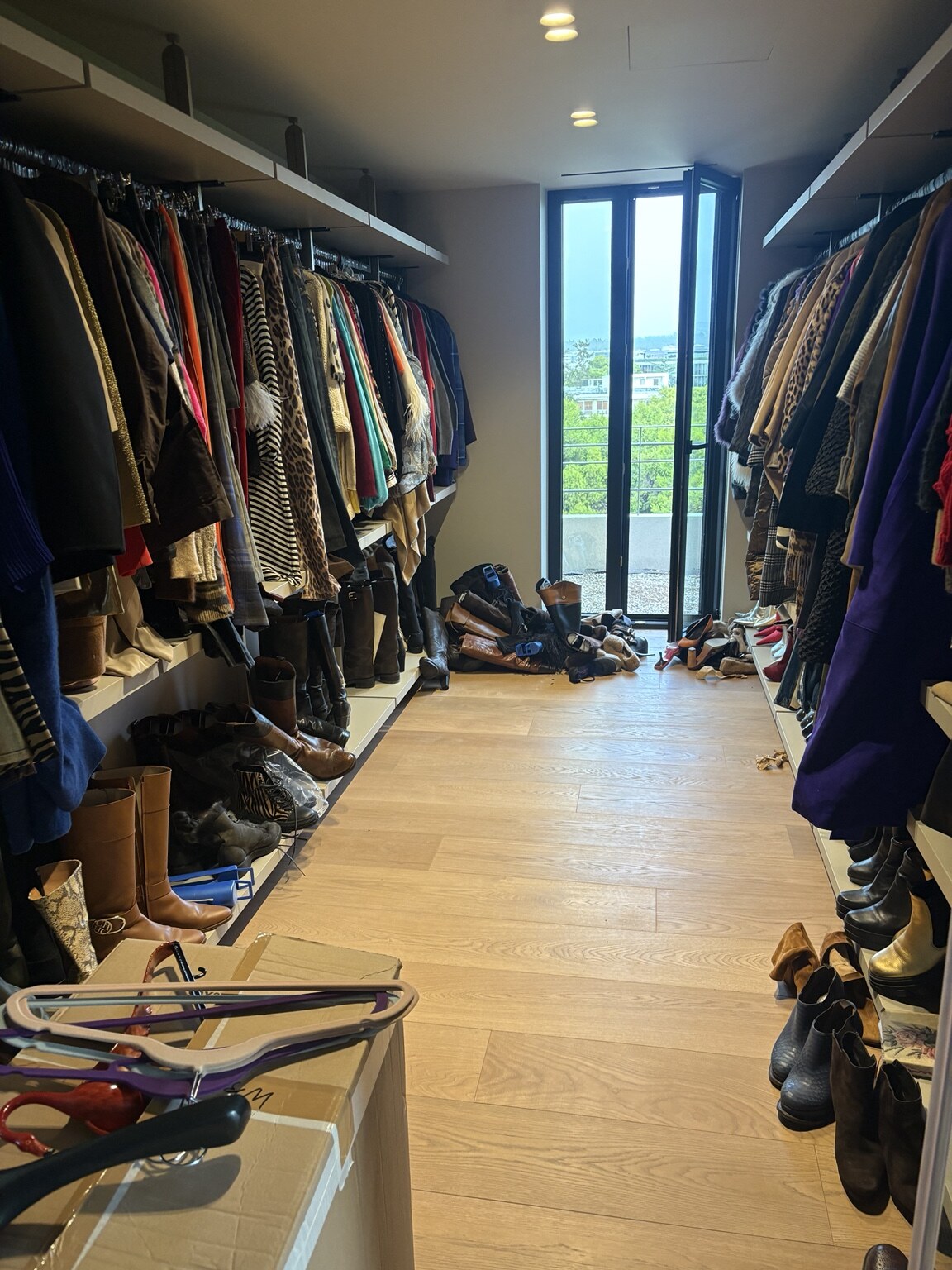Dressing room before organization